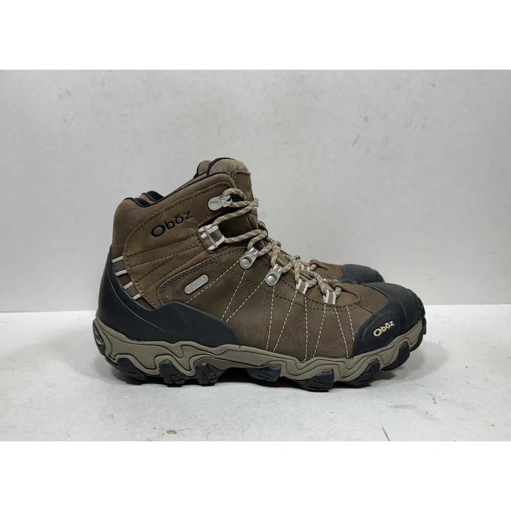 Oboz Bridger Mid B-DRY Waterproof Hiking Boots Womens Size 9 Walnut Brown